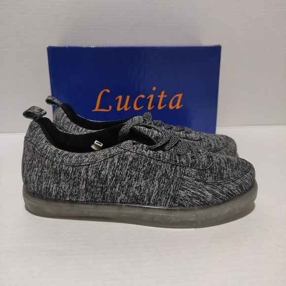LUCITA SHOES WOMEN'S STYLE LIGHT-002COLOR BLACK/G - Picture 2 of 16